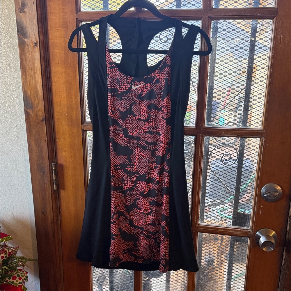 Nike Black and Red Tennis Dress